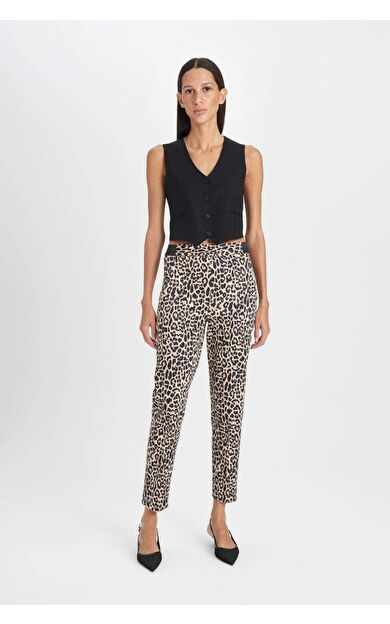 Sigaret Normal Bel Düz Paça Saten Pantolon