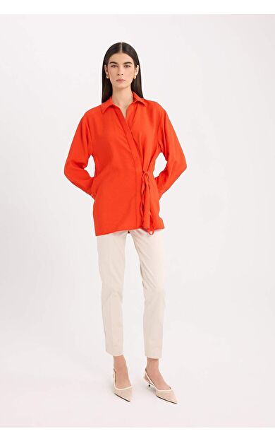 DeFacto Sigaret Normal Bel Düz Paça Saten Pantolon J8743AZ25SMBG687