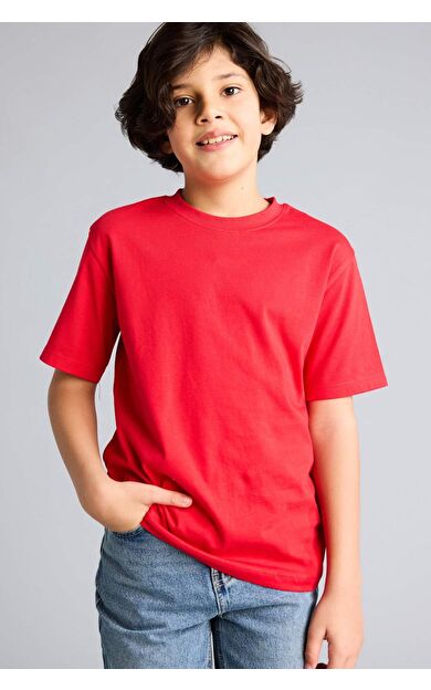 23 Nisan Çocuk Bayramı Regular Fıt Bisiklet Yaka Kısa Kollu Tişört Erkek Çocuk