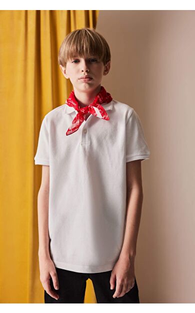 DeFacto Erkek Çocuk Regular Fit Polo Yaka Pike Kısa Kollu Polo Tişört K1689A625SMWT34