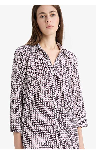 DeFacto Regular Fit Kareli Uzun Kollu Gömlek K6402AZ25SPBR400