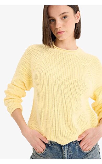 Coool Regular Fit Bisiklet Yaka Triko Kazak L2567AZ25WNYL435