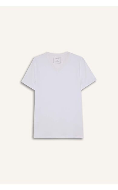 Slim Fit Dar Kesim V Yaka Üst