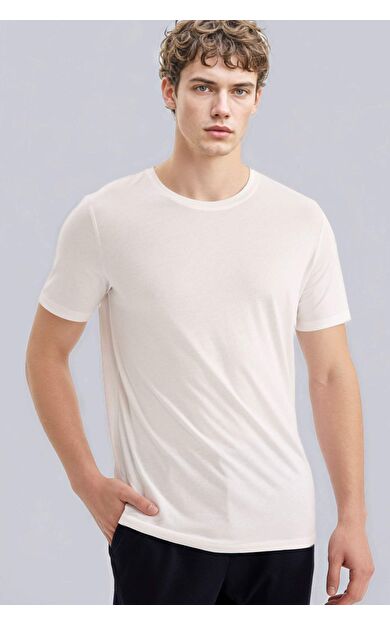 DeFacto Slim Fit Dar Kesim Bisiklet Yaka Kısa Kollu Tişört