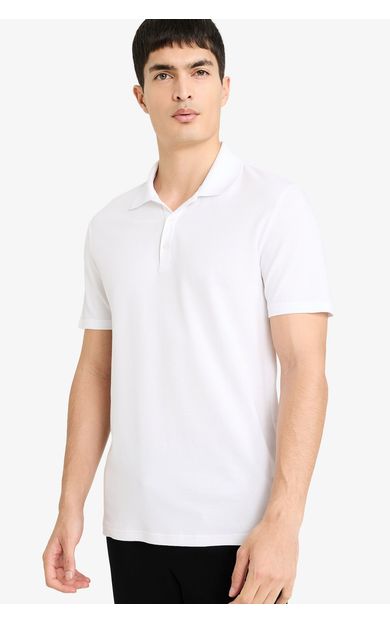 DeFacto Slım Fıt Polo Yaka Kısa Kollu Polo Tişört Beyaz M6609AZ26SPWT34