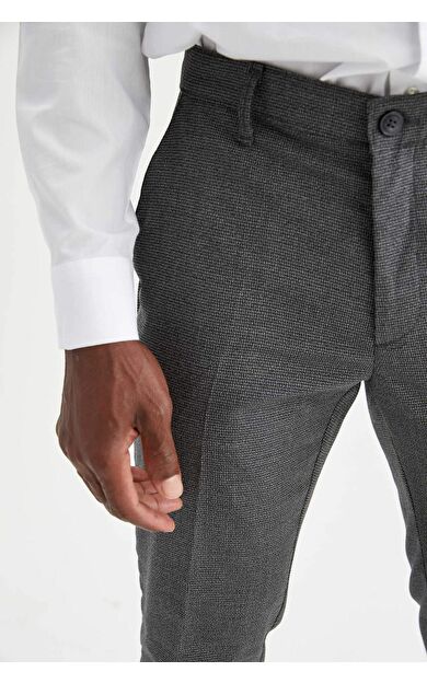 DeFacto Tailored Fit Desenli Kumaş Pantolon