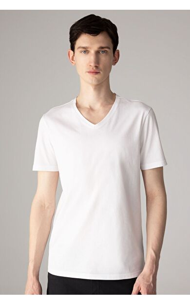 DeFacto Slim Fit V Yaka Basic Kısa Kollu Tişört M7668AZ24SPWT34