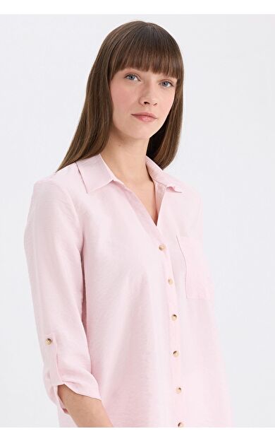 DeFacto Regular Fit Basic Düz Uzun Kollu Gömlek M9407AZ25SPPN688