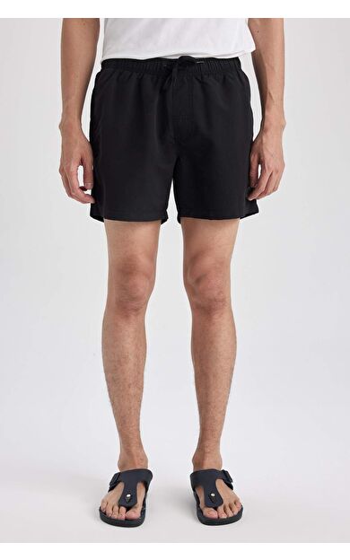 DeFacto Basic Kısa Boy Yüzme Şortu Siyah