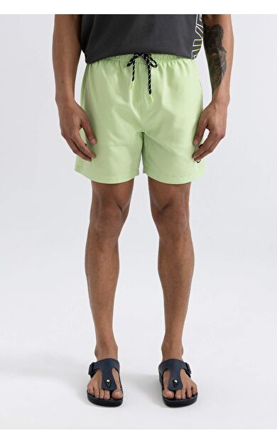 DeFacto File Astarlı Kısa Boy Deniz Şortu N0131AZ24HSGN1098