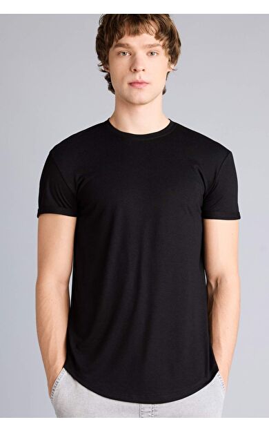 DeFacto Long Muscle Fit Bisiklet Yaka Kısa Kollu Tişört