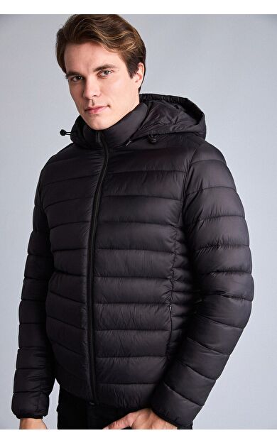 DeFacto Su İtici Kapüşonlu Slim Fit Şişme Mont