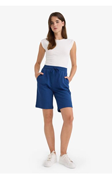 DeFacto Regular Fit Normal Bel Düz Paça Sweatshirt Kumaşı Bermuda N7439AZ25AUIN147