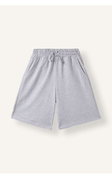 DeFacto Regular Fıt Normal Bel Düz Paça Sweatshirt Kumaşı Bermuda Gri