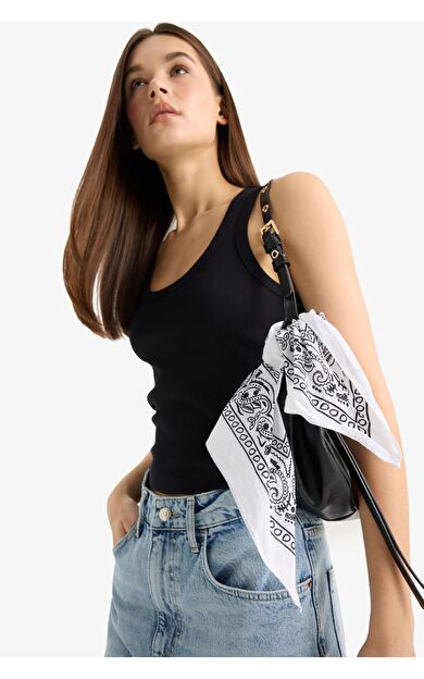DeFacto Unisex Desenli Pamuklu Bandana