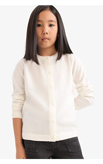 DeFacto Kız Çocuk Bisiklet Yaka Hırka N8407A625AUER233