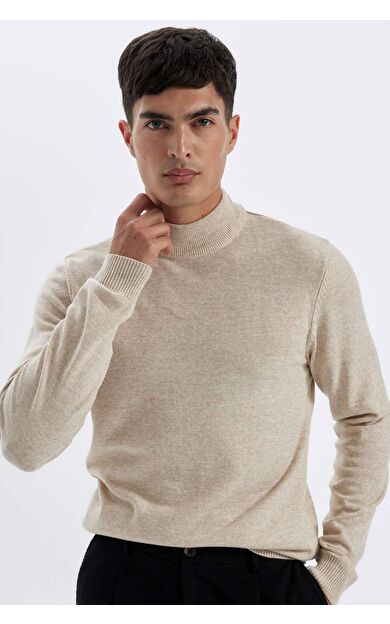 DeFactoFit Slim Fit Balıkçı Yaka Kazak R1127AZ24WNBG300