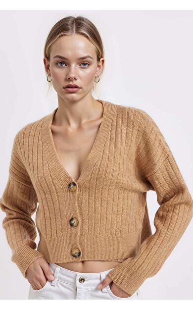 Regular Fit V Yaka Triko Hırka