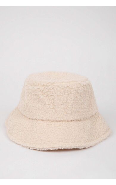 Kadın Basic Düz Pamuklu Bucket Şapka R8187AZNSBG26