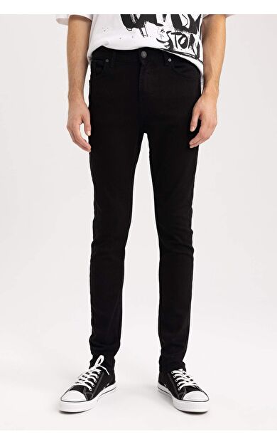 DeFacto Super Skinny Fit En Dar Kalıp Normal Bel Ekstra Dar Paça Jean Pantolon