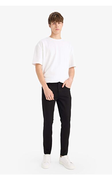 DeFacto Carlo Skinny Fit Ekstra Dar Kalıp Normal Bel Ekstra Dar Paça Jean Pantolon