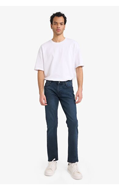 DeFacto Pedro Slim Fit Dar Kalıp Normal Bel Dar Paça Jean Pantolon