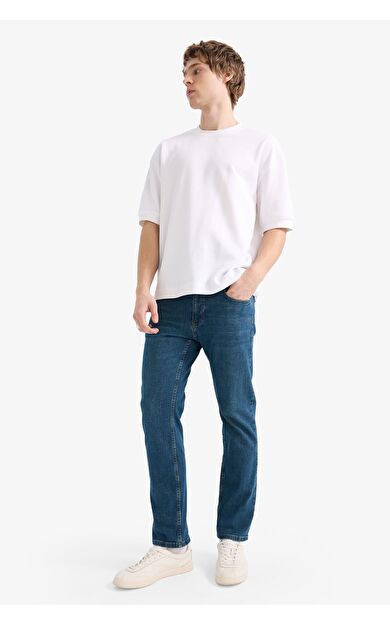 DeFacto Sergio Regular Fit Normal Kalıp Normal Bel Boru Paça Jean Pantolon