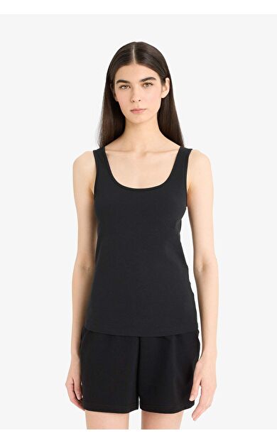 DeFacto -Fall in Love Regular Fit Pamuklu Atlet R9041AZ25AUBK81