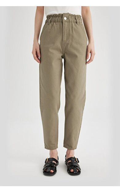 DeFacto Paperbag Cepli Paperbag Bel Standart Paça Gabardin Pantolon S2790AZ24SMKH419