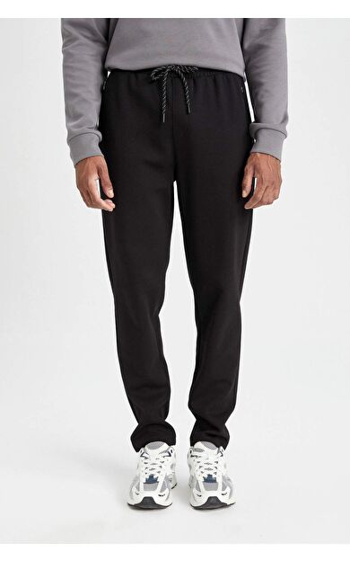 DeFactoFit Slim Fit Fermuarlı Standart Paça Jogger