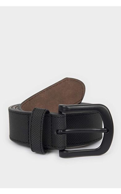 Erkek Oval Toka Suni Deri Günlük Kemer S4211AZNSBK23
