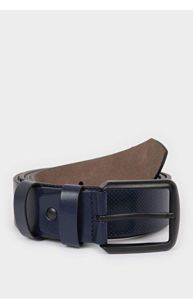 Erkek Dikdörtgen Toka Suni Deri Günlük Kemer S4212AZNSNV1