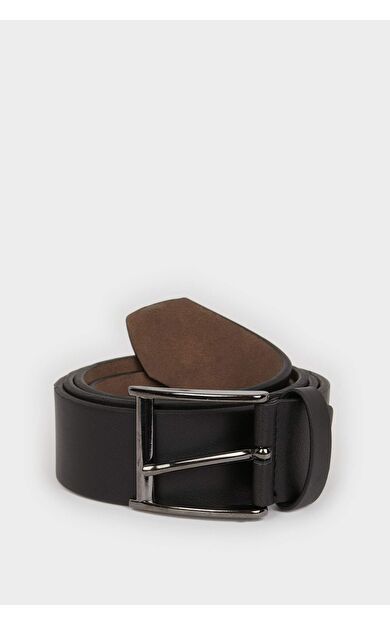 Erkek Dikdörtgen Toka Suni Deri Klasik Kemer S4214AZNSBK23