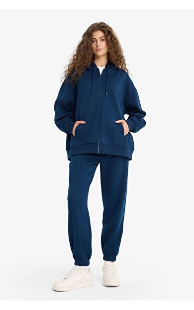 Beli Bağcıklı Cepli Esnek Bantlı Paça Jogger Eşofman Altı