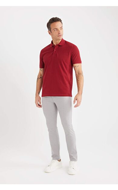 DeFacto Yazlık Chino Kanvas Pantolon Slim Fit Dar Kesim Cepli Dar Paça T1055AZ25SPGR169