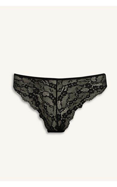 DeFacto Dantel Brazilian Külot Fall in Love T3197AZ25WNBK27