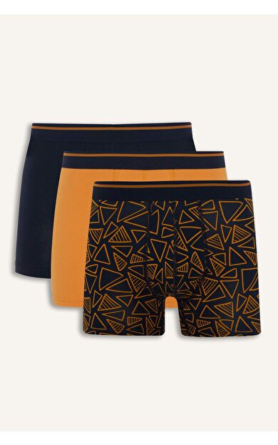 Regular Fıt Baskılı 3'lü Boxer