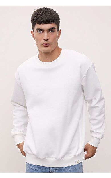 DeFacto DeFactoFit Oversize Fit Bisiklet Yaka Kalın Sweatshirt T5139AZ24AUWT32