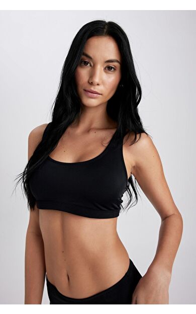 DeFacto Fall in Love Regular Fit Bikini Üstü Siyah T5226AZ23SMBK81