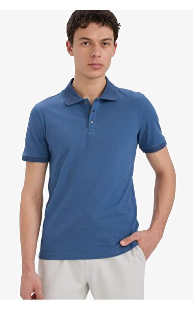 DeFacto Slim Fit Dar Kesim Kısa Kollu Basic Düz Polo Tişört T5259AZ25SMIN233