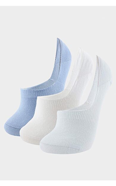 Kadın Görünmez 3'lü Pamuklu Babet Çorap
