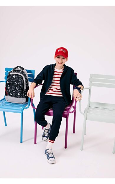 DeFacto Erkek Çocuk Kapüşonlu Fermuarlı Sweatshirt T7468A625AUNV253