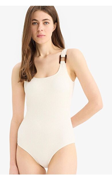 Regular Fit Bürümcük Mayo-Fall in Love T8005AZ25SMER103