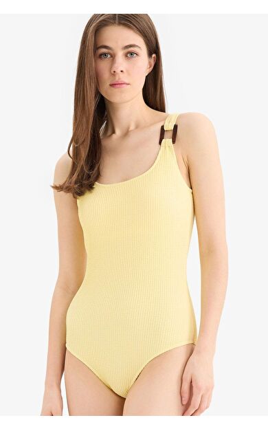 Regular Fit Bürümcük Mayo-Fall in Love T8005AZ25SMYL118