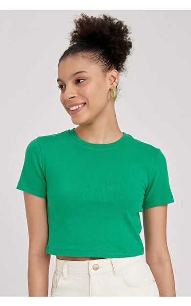 DeFacto DeFactoFit Coool Fitted Kısa Kollu Tişört T9631AZ23SMGN689