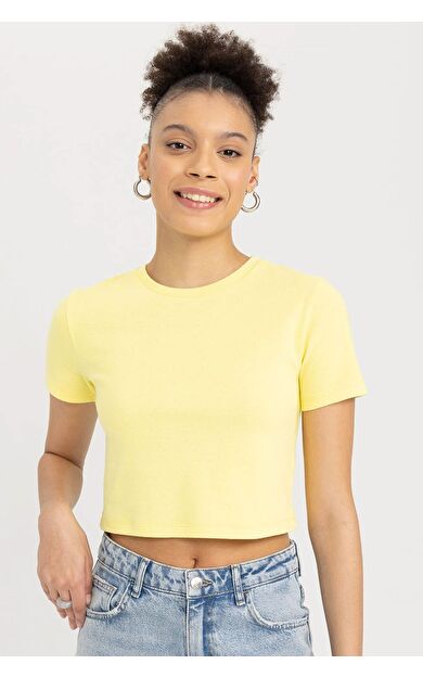 DeFacto DeFactoFit Coool Fitted Kısa Kollu Tişört T9631AZ23SMYL92