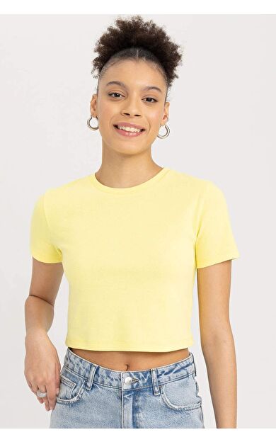 DeFacto DeFactoFit Coool Fitted Kısa Kollu Tişört T9631AZ23SMYL92