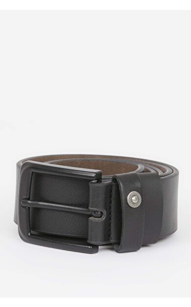 Erkek Dikdörtgen Toka Suni Deri Günlük Kemer U0038AZNSBK23