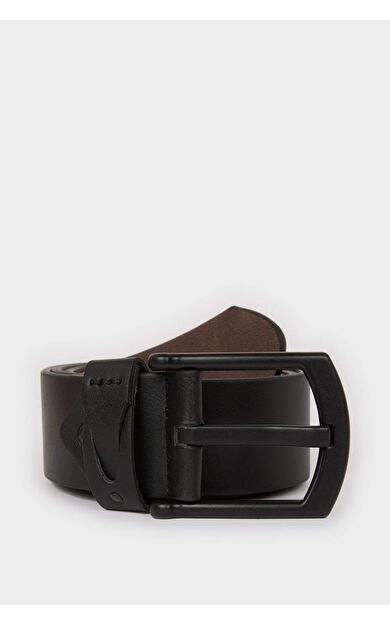 Erkek Dikdörtgen Toka Suni Deri Jean Kemeri U0039AZNSBK23