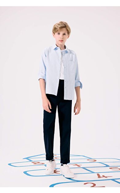 DeFacto Erkek Çocuk Okula Dönüş Regular Fit Düz Paça Gabardin Pantolon U3254A625AUNV253